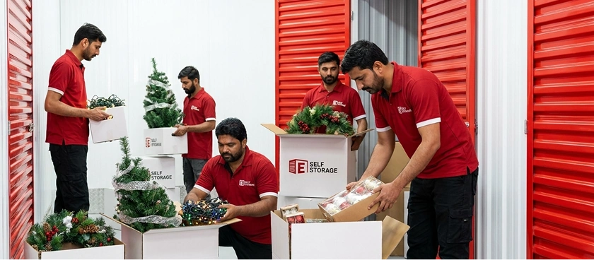 Families downsizing villa to apartment storage Dubai